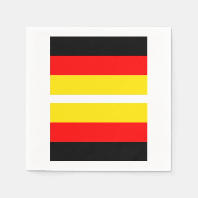 Tysk flagg servett (Framsidan)