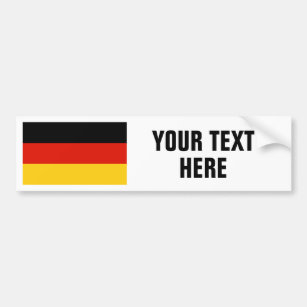Tysk flagga av tysklanda beställnings- bildekal
