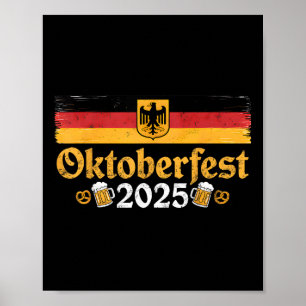 Tysk Flagga Eagle 2025 Vintage Festival look Poster