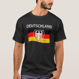 Tysk flagga för Deutschland vapensköld T Shirt