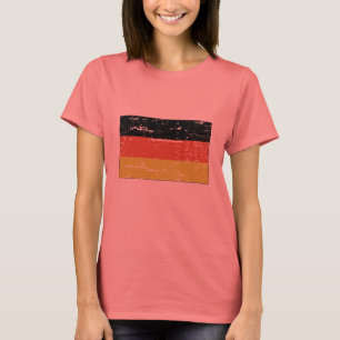 Tysk flagga för vintage t shirt