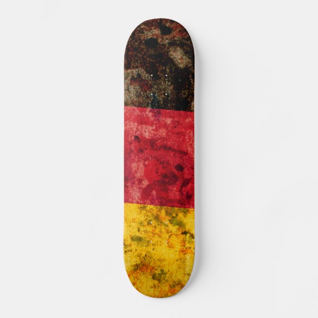 Tysk flagga mini skateboard bräda 18,7 cm (Framsida)