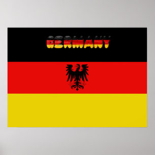 Tysk flagga poster