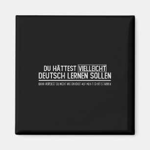 Tysk Flagga _ Vielleicht Deutsch Lernen Magnet