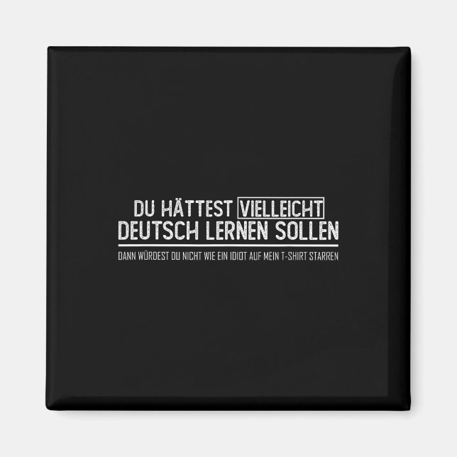 Tysk Flagga _ Vielleicht Deutsch Lernen Magnet (Framsidan)
