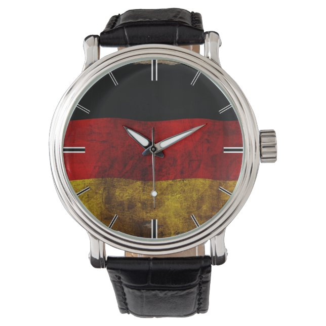 Tysk flagga - Vintage... Armbandsur (Framsida)