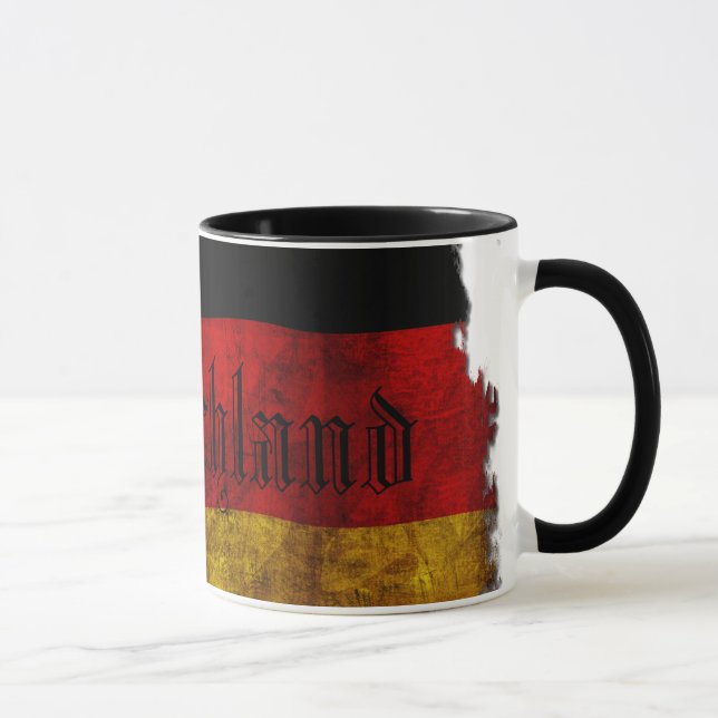 Tysk flagga - Vintage... Mugg (Höger)