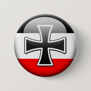 Tysk flagga WWI Knapp