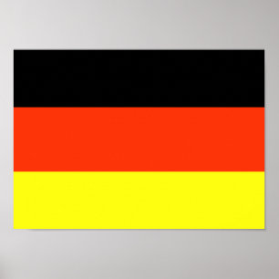 Tysk flaggaaffisch poster