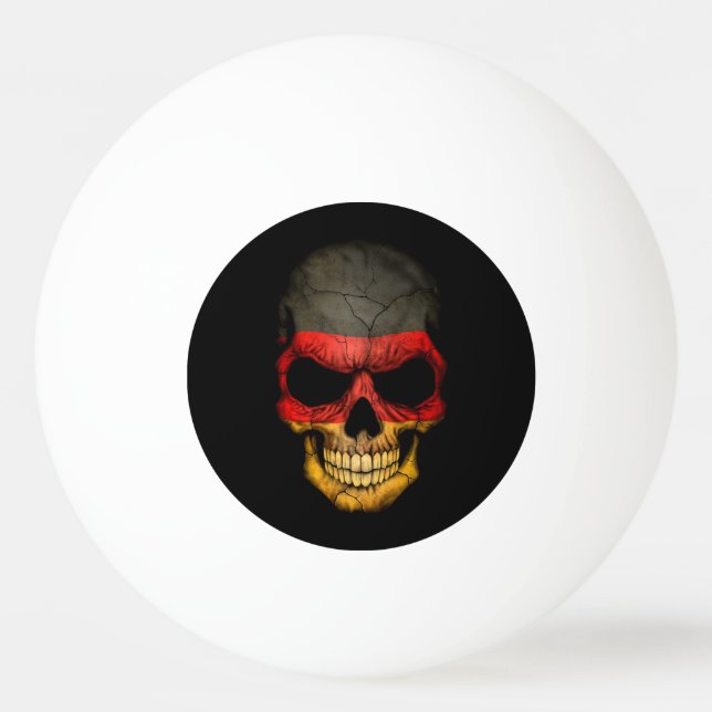 Tysk flaggaskalle pingisboll (Framsidan)