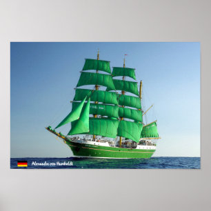 Tysk Frakt Alexandre von Humboldt Poster