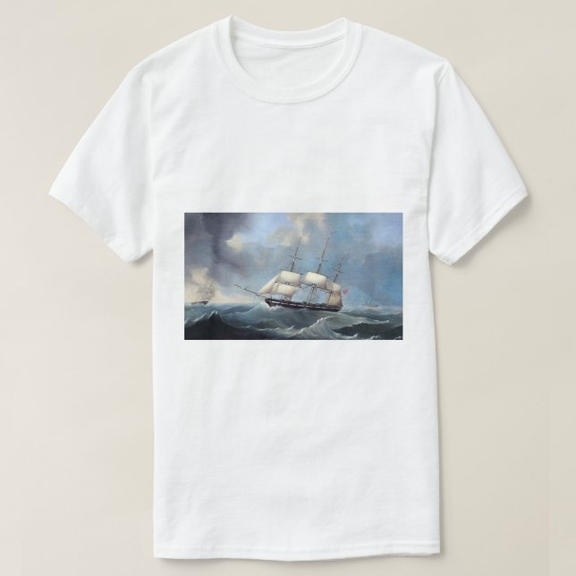 Tysk frakt Anne Emilie 1848 T Shirt (Design framsida)