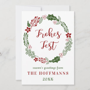 Tysk God Jul, Anpassad Julkort