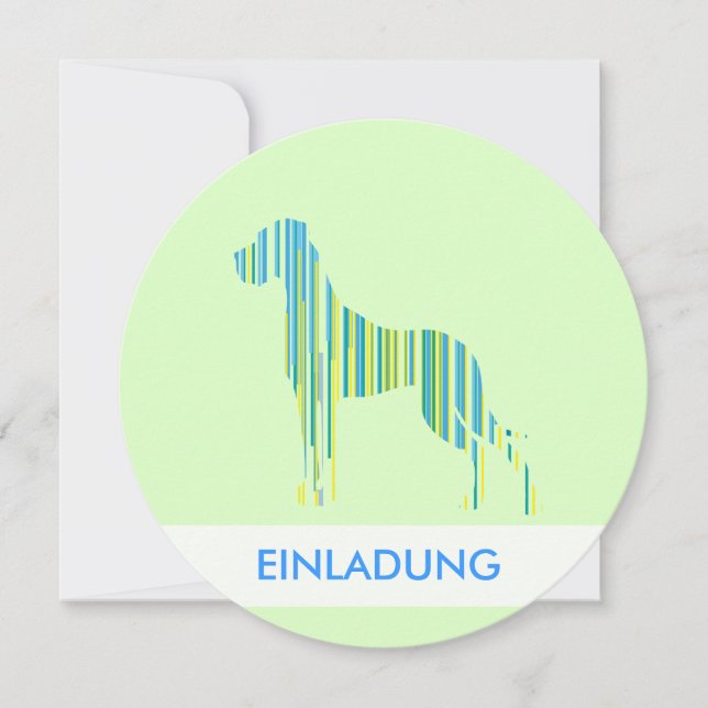 Tysk Grand Danois Minimalistisk (Framsida)