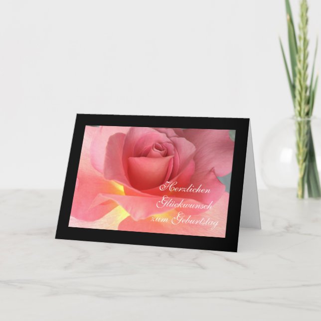 Tysk: Grattis på födelsedagen! Kort (Framsida)