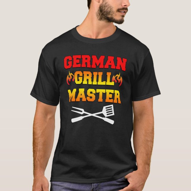 Tysk Grill Master (ON MÖRK) T Shirt (Framsida)