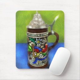 Tysk Grönt av öl och hingedblått ljus Musmatta