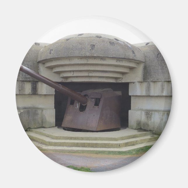 Tysk Gun Position som förbiser Normandie Beach Magnet (Framsidan)