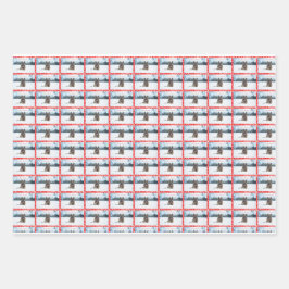 Tysk herde 19 x 29 tum Wrapping Papprare Lakan.