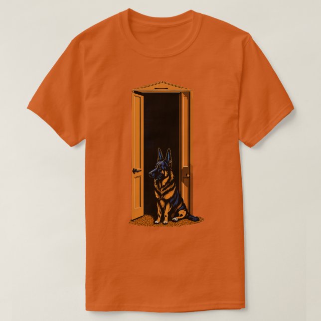 Tysk herde 2 t shirt (Design framsida)