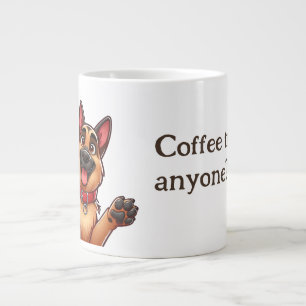 Tysk herde Alla kaffe MUGG Jumbo Mugg