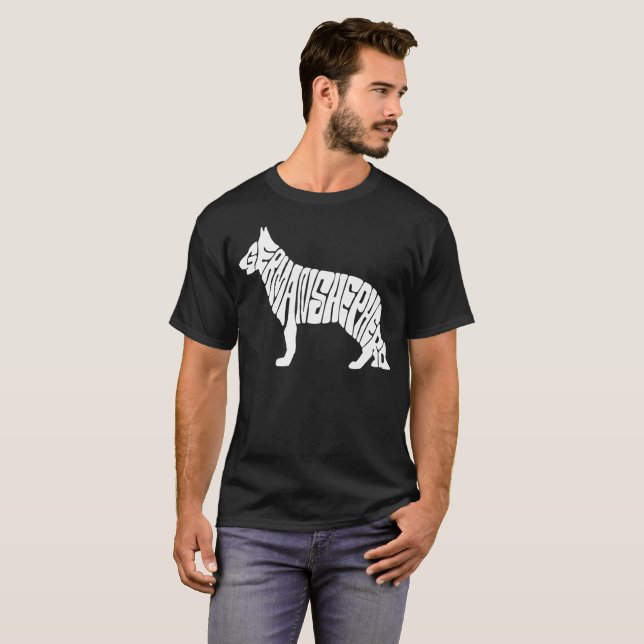 Tysk herde för ägare t-shirt (Hel framsida)