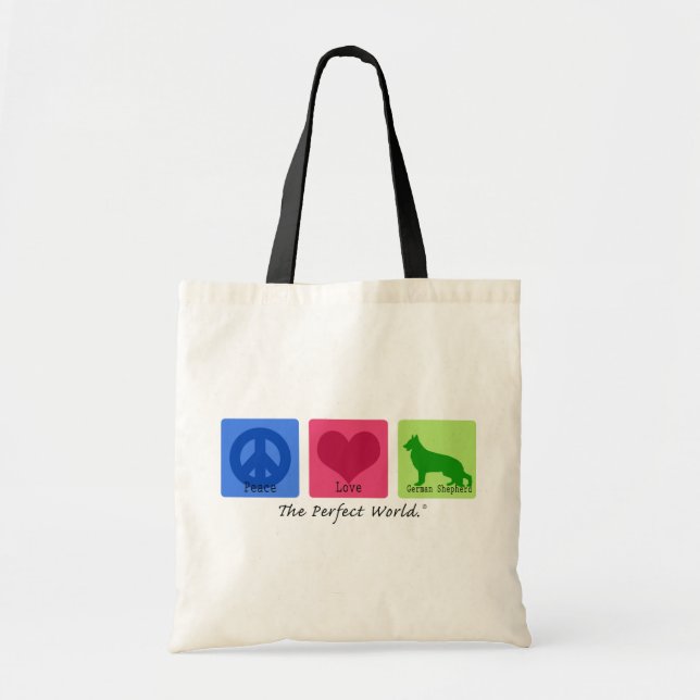 Tysk herde för fredkärlek tygkasse (Framsidan)