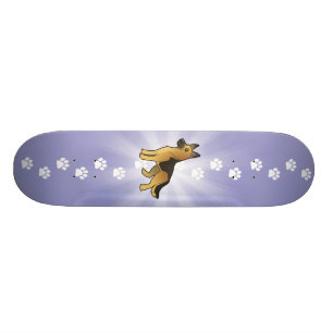 Tysk herde för tecknad skateboard bräda 20 cm