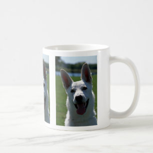 Tysk herde för vit kaffemugg