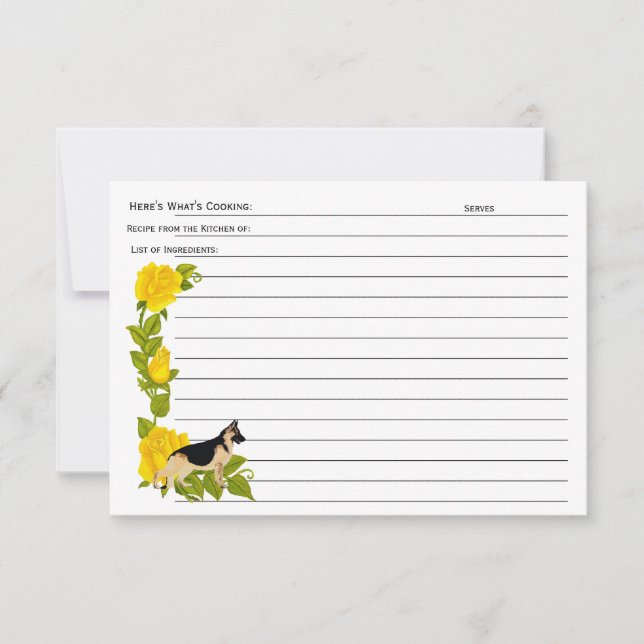 Tysk herde: Från köket av receptkort (Framsida)