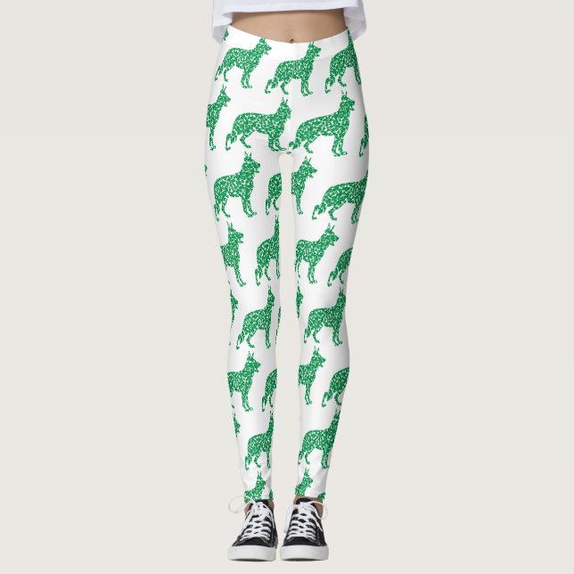 Tysk herde gjord av Shamrocks Leggings (Framsida)