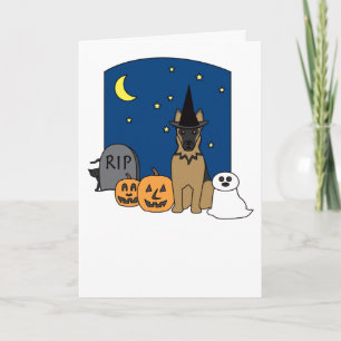 Tysk herde Halloween Kort