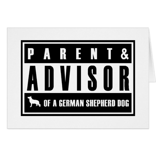 Tysk herde hälsningskort (Framsidan Horizontal)