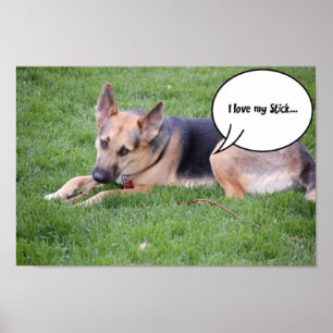 Tysk herde Humor Poster