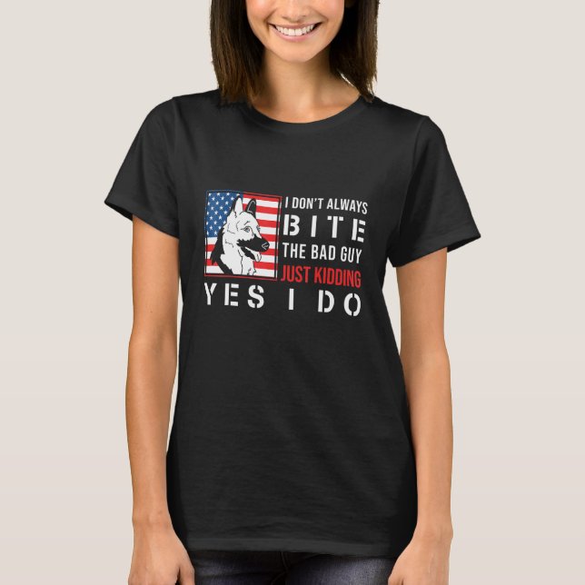 Tysk herde jag inte alltid Bitor den onda killen T Shirt (Framsida)