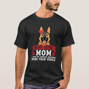 Tysk herde Mamma I Kärlek Hund Pet Owner T Shirt