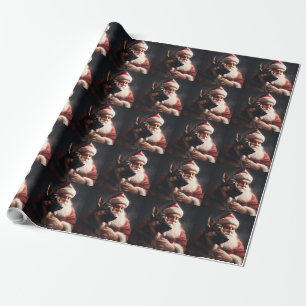 Tysk herde med Jultomten julhelg Presentpapper