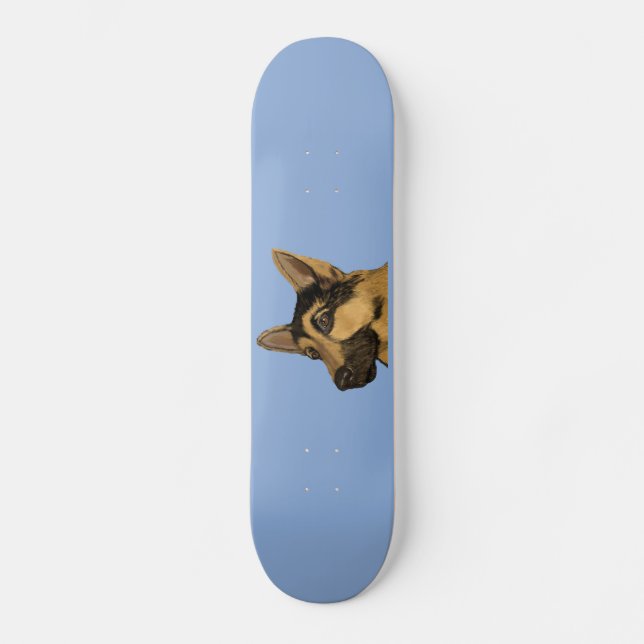 Tysk herde mini skateboard bräda 18,5 cm (Framsida)
