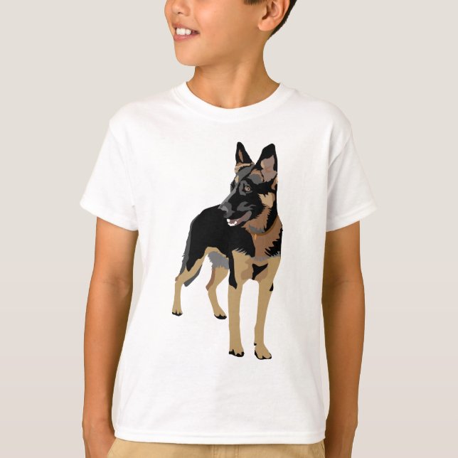 Tysk herde tee shirt (Framsida)