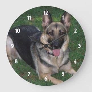 Tysk herde: Wall Clock Stor Klocka