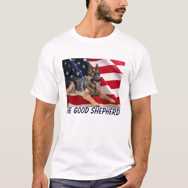 Tysk herdeAmerika T-tröja Tee Shirt (Framsida)