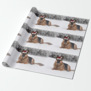 Tysk herdehelgdag som slår in papper presentpapper