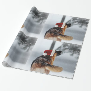 Tysk herdehelgdag som slår in papper presentpapper