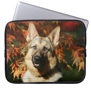 Tysk herdehöst löv laptop sleeve