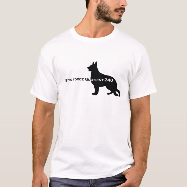 Tysk herdehund - bitastyrkakvot 240 tee shirt (Framsida)