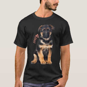 Tysk herdehund hund mamma pappa kärlek husdjur val t shirt