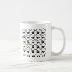 Tysk herdehund i fåren kaffemugg