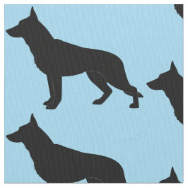 Tysk herdehund i Silhouette Tyg