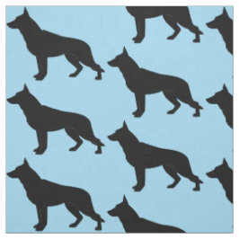 Tysk herdehund i Silhouette Tyg
