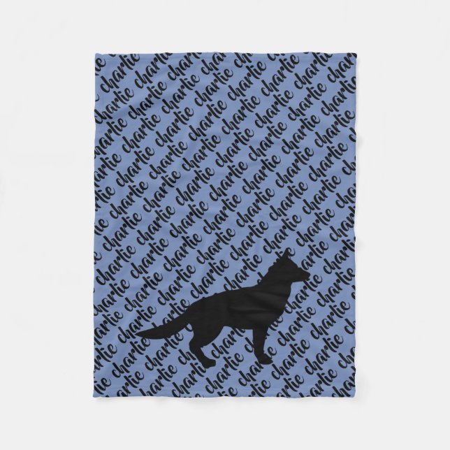 Tysk herdehund känd filt för ull (Framsidan)